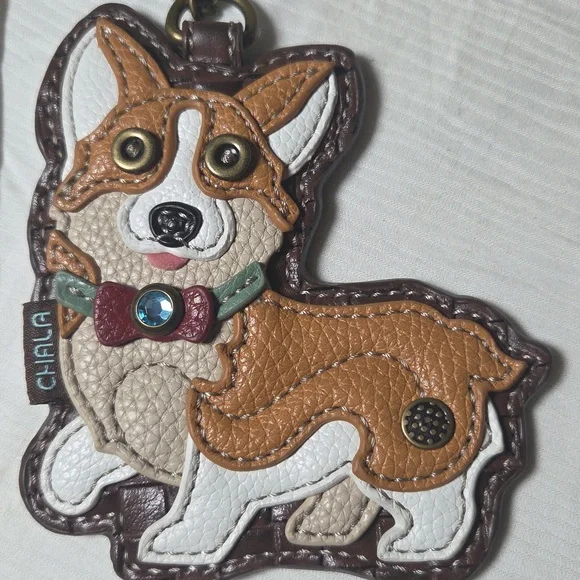 Chala Tan and White Corgi Keychain - Picture 4 of 4